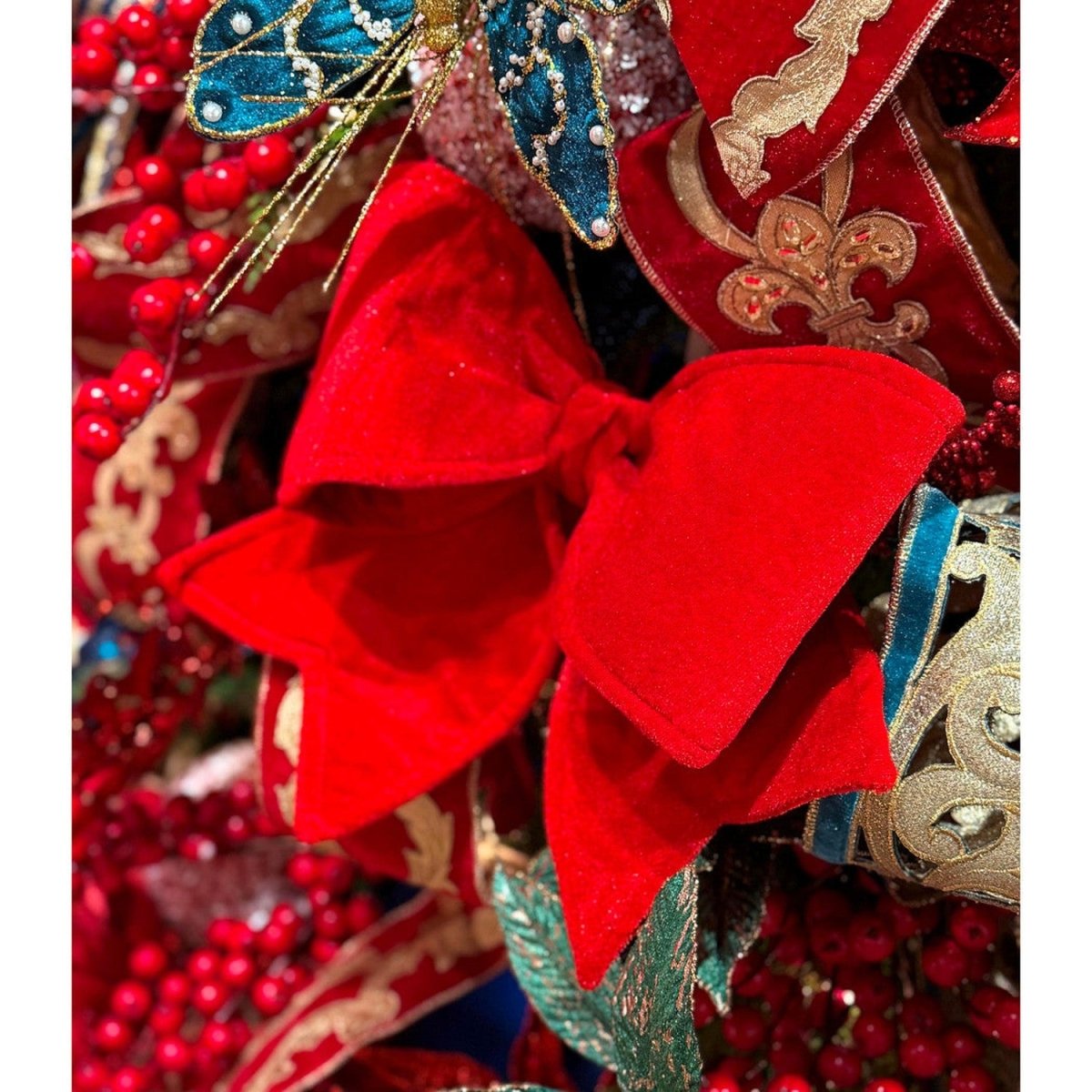 Shop For 16in Pre - Made Red Velvet Bow