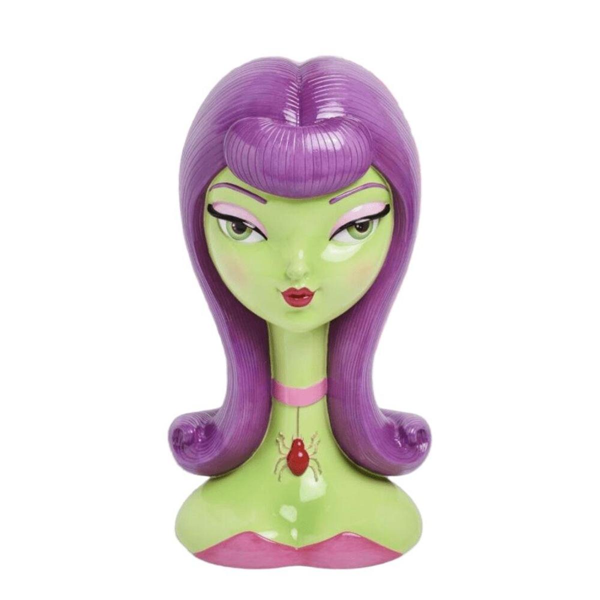 Shop For 16in Purple Hair Witch Head