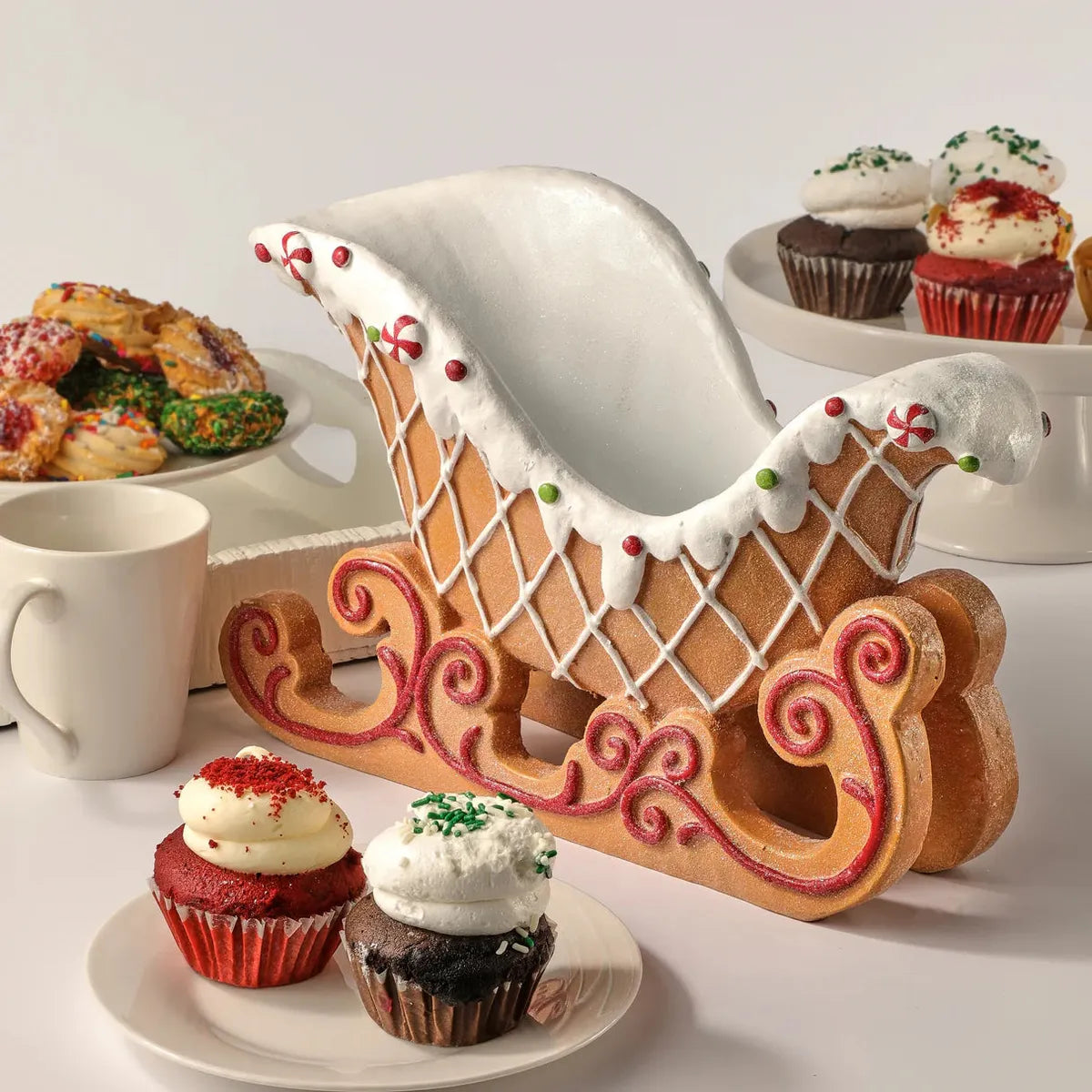 Shop For 16in Resin Gingerbread Sleigh