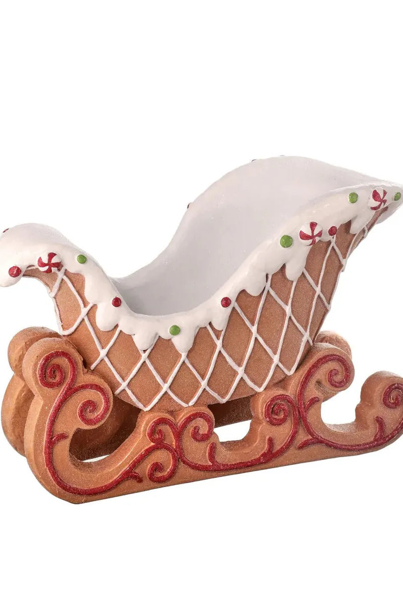Shop For 16in Resin Gingerbread Sleigh