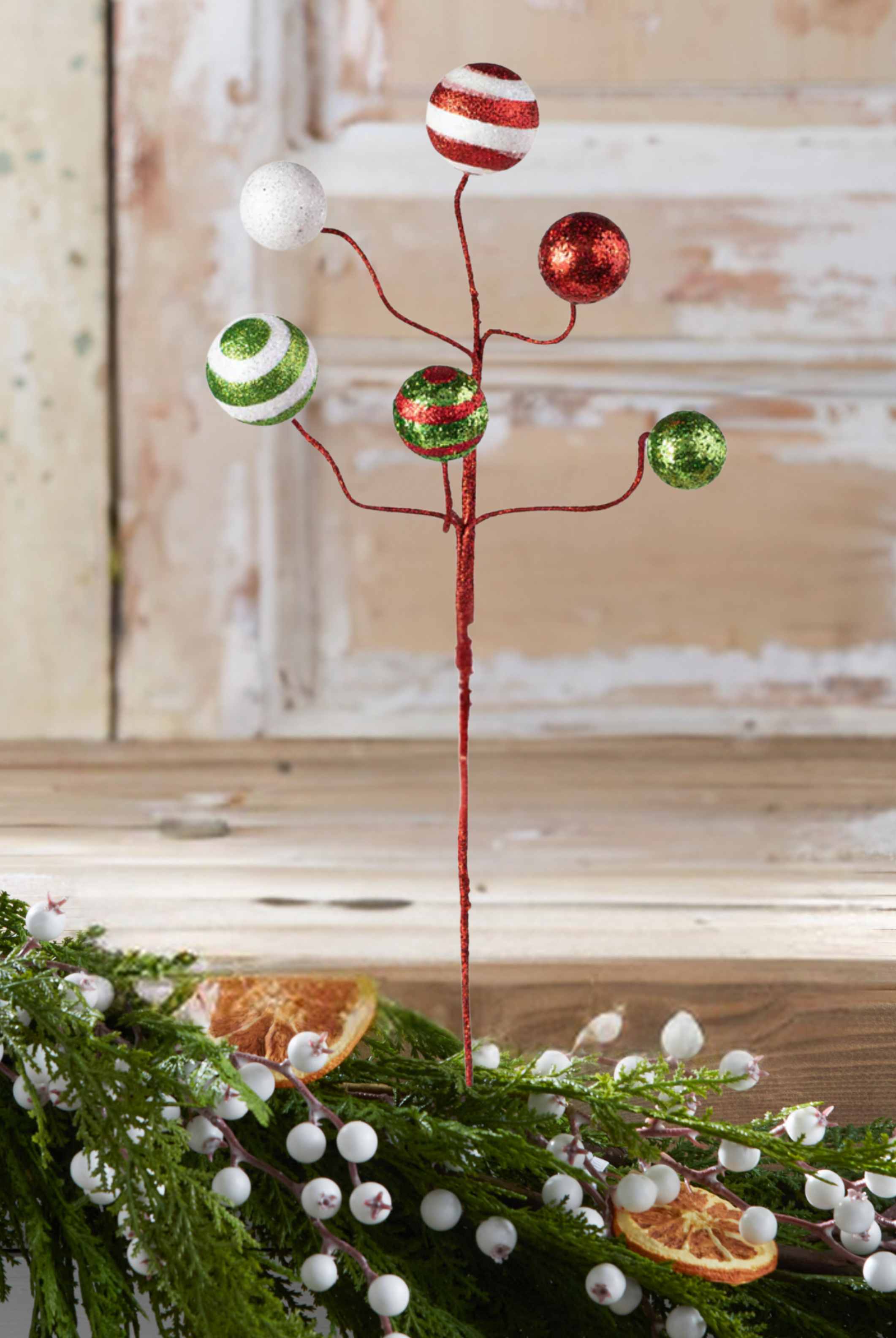 Shop For 17" Glitter Ball Pick: Red/Lime/White