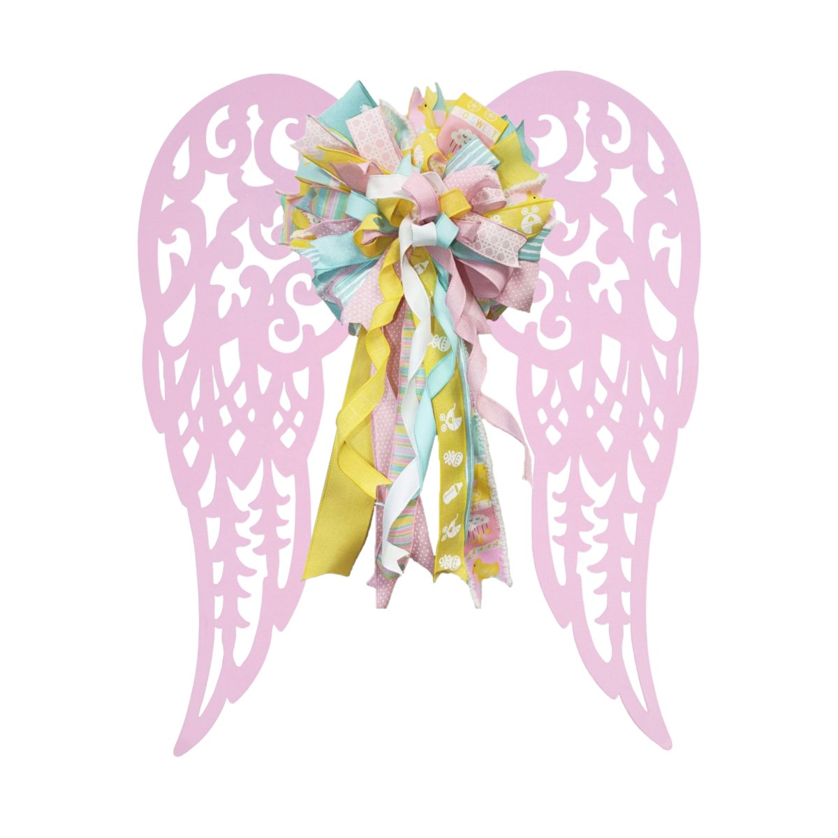 Shop For 17" Metal Filigree Angel Wings: Light Pink