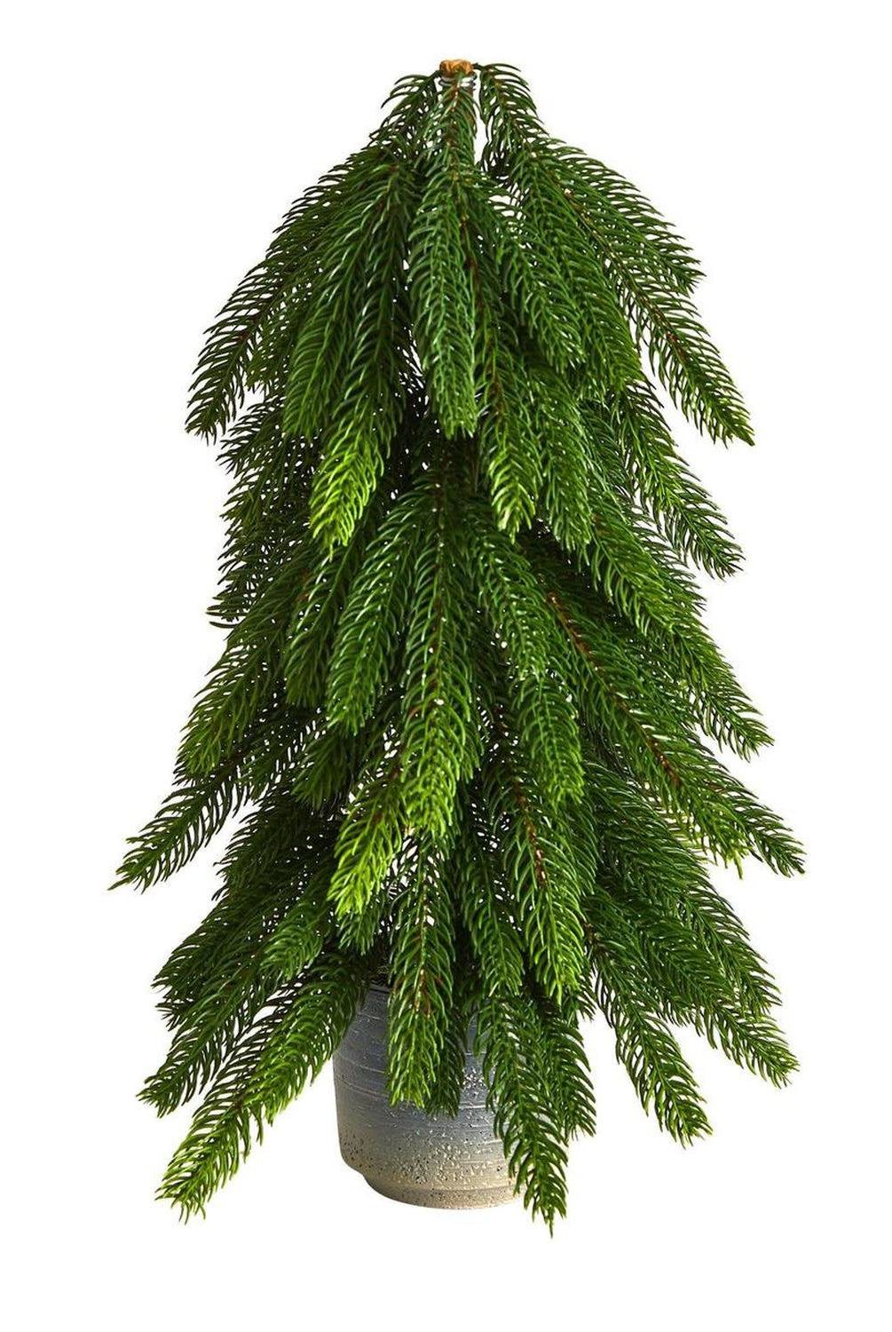 17” Pine Artificial Christmas Tree in Decorative Planter