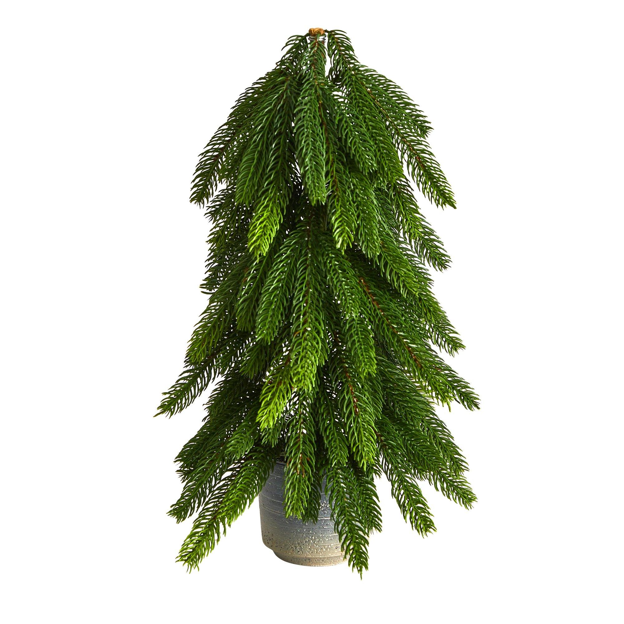 Shop For 17” Pine Artificial Christmas Tree in Planter