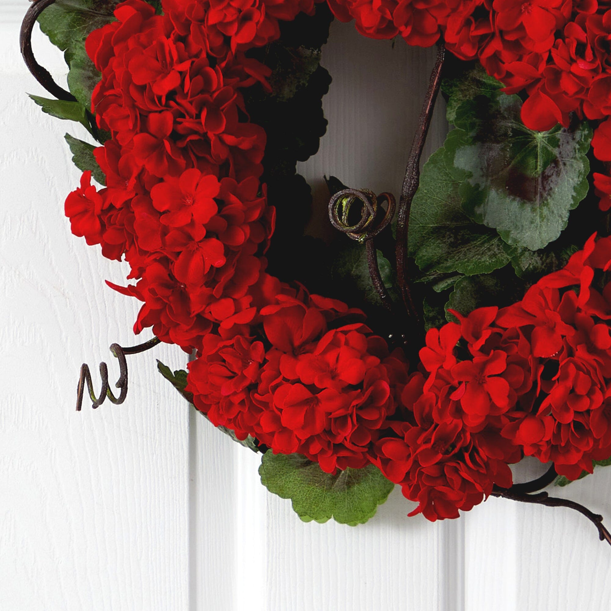 Shop For 17” Red Geranium Wreath