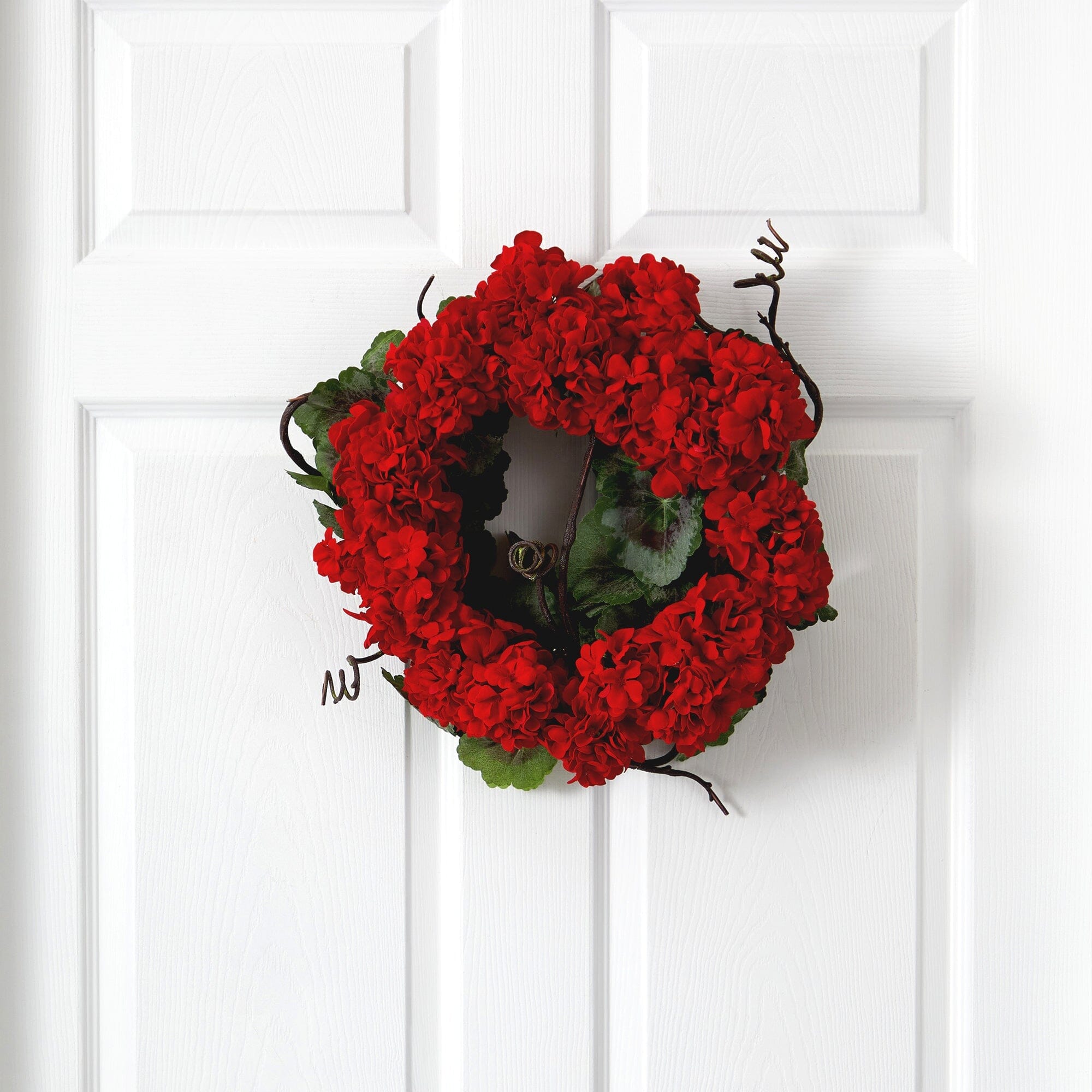 Shop For 17” Red Geranium Wreath
