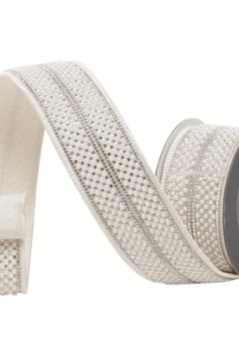 Shop For 1.75" Audrey Pearls Ribbon: Ivory (3 Yards)
