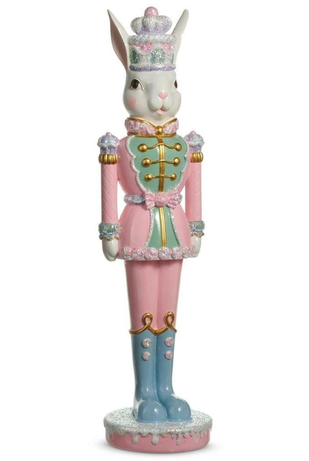 17.5" Frosted Easter Bunny Nutcracker