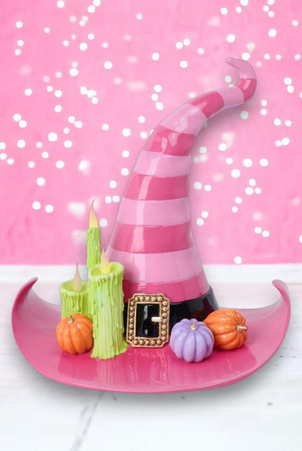17in Pink Witch Hat w/LED