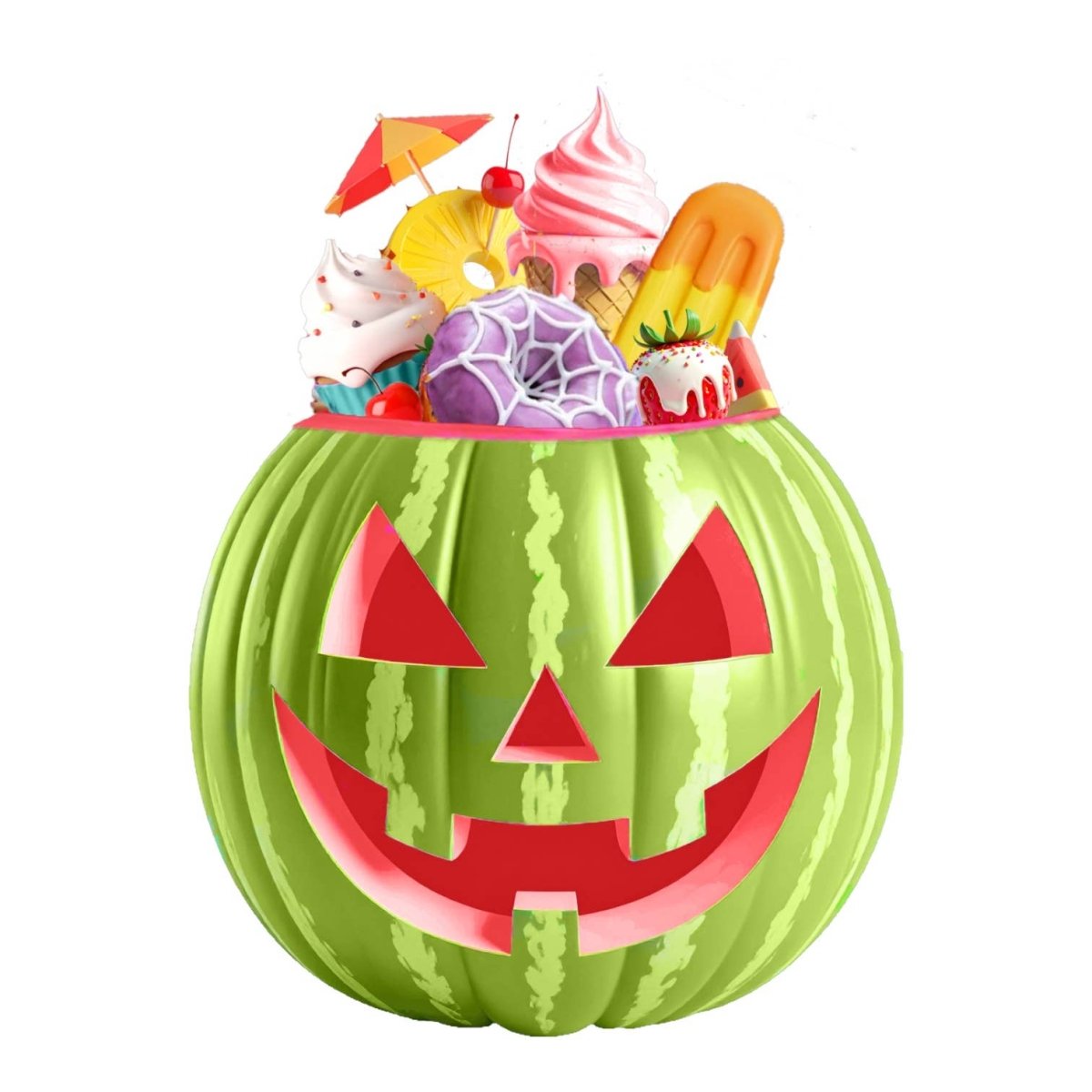 Shop For 17in Summerween Watermelon Pumpkin Decor