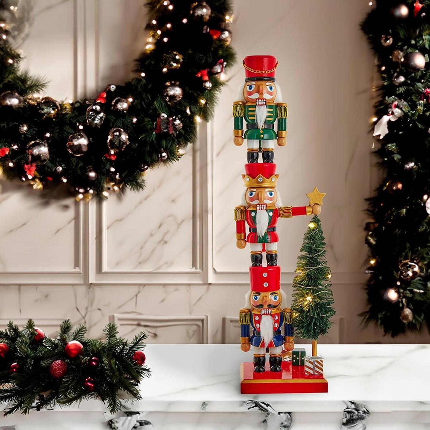 18" Battery-Operated Nutcracker With Tree