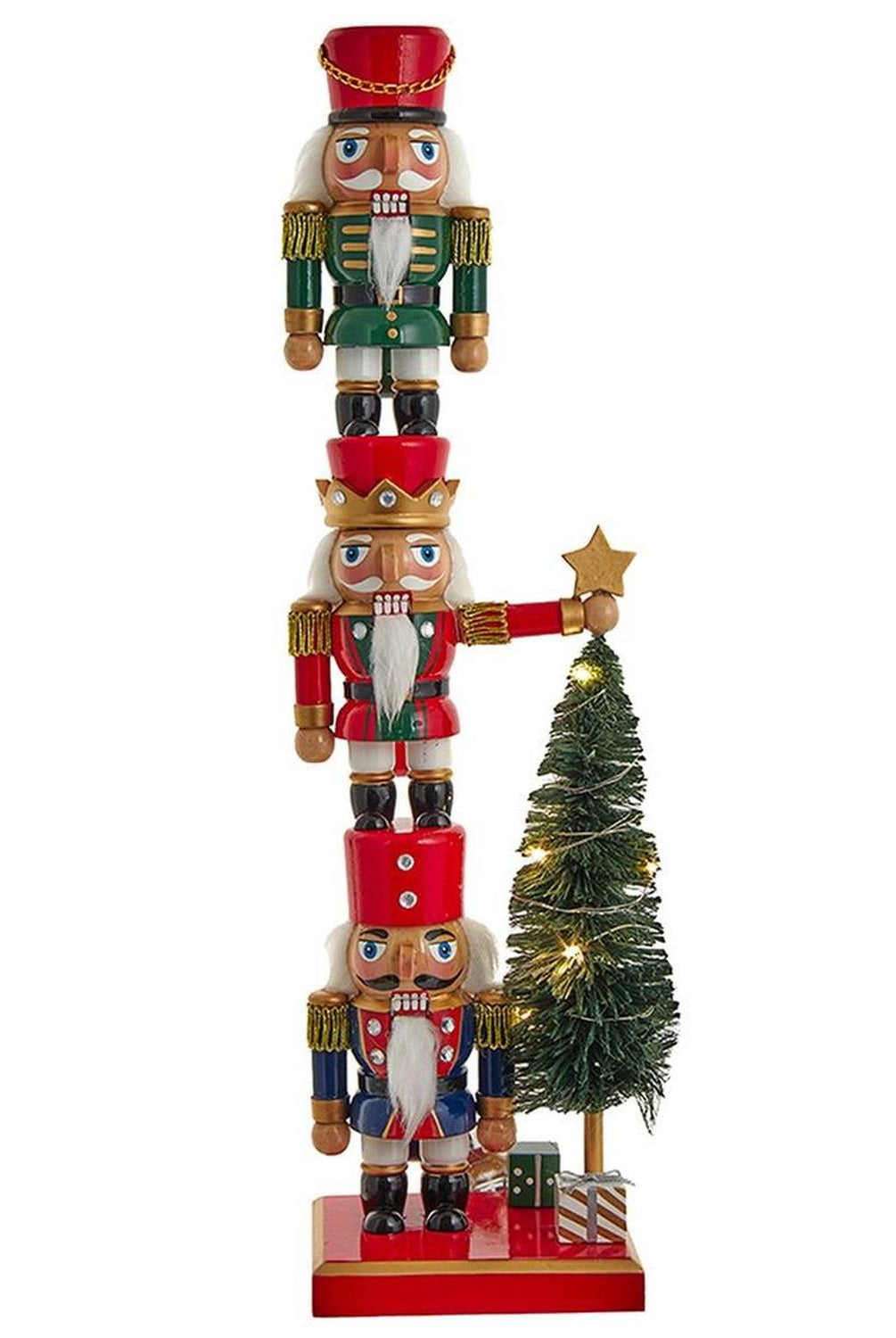 18" Battery-Operated Nutcracker With Tree
