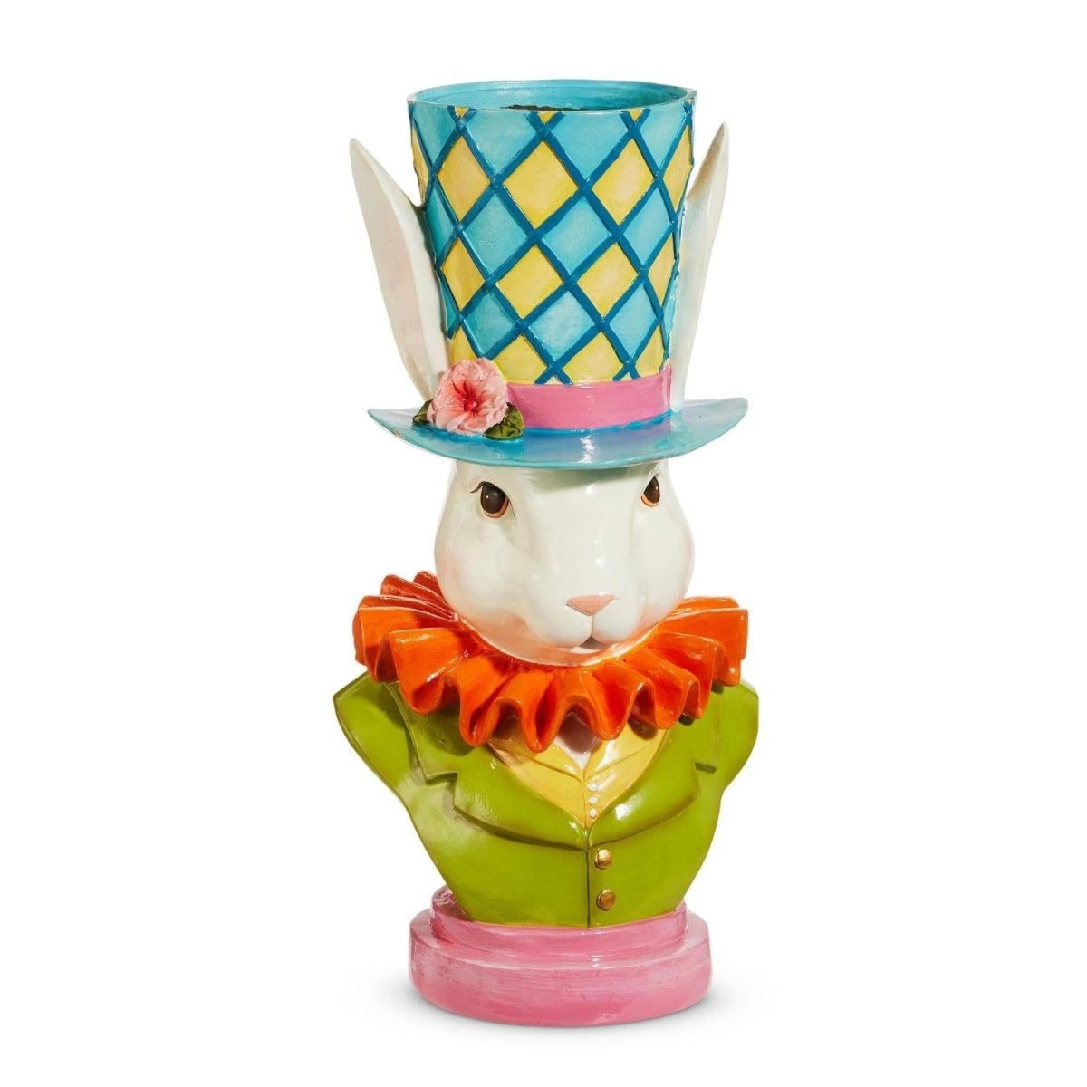 18" Bunny Top Hat Flower Pot