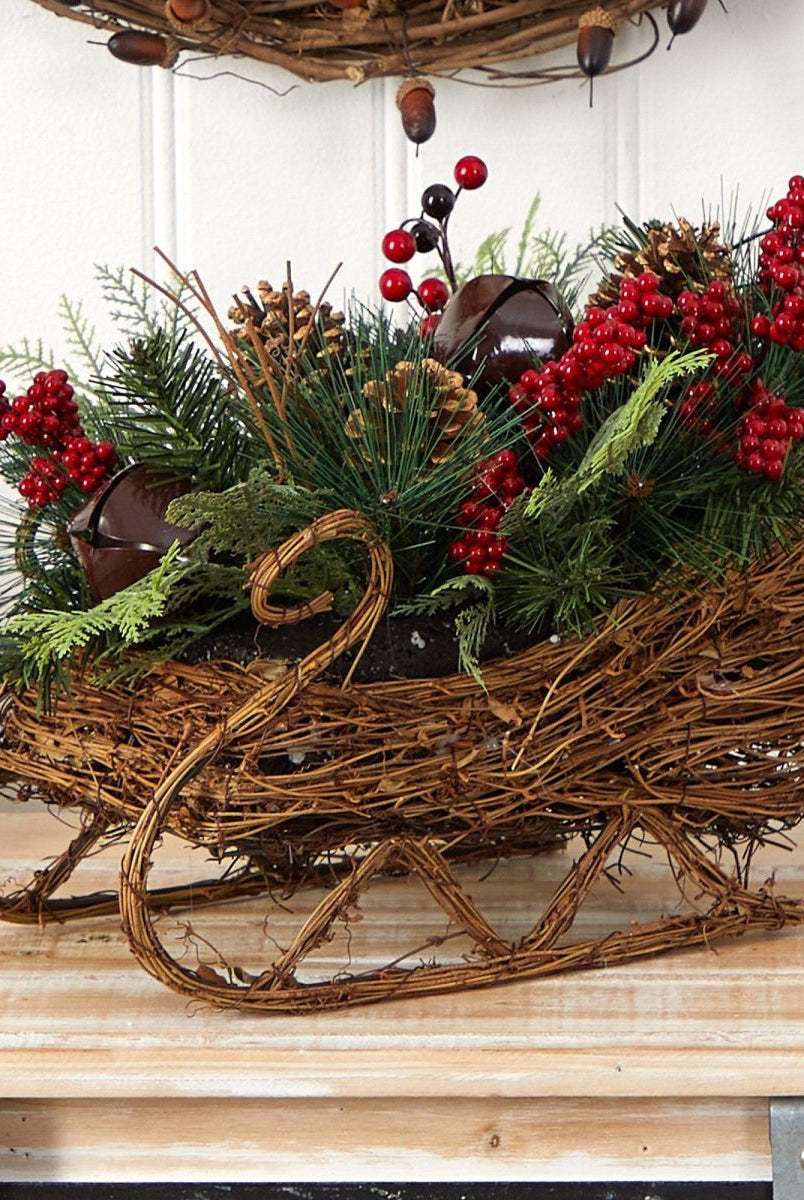 Shop For 18” Christmas Sleigh Christmas Arrangement