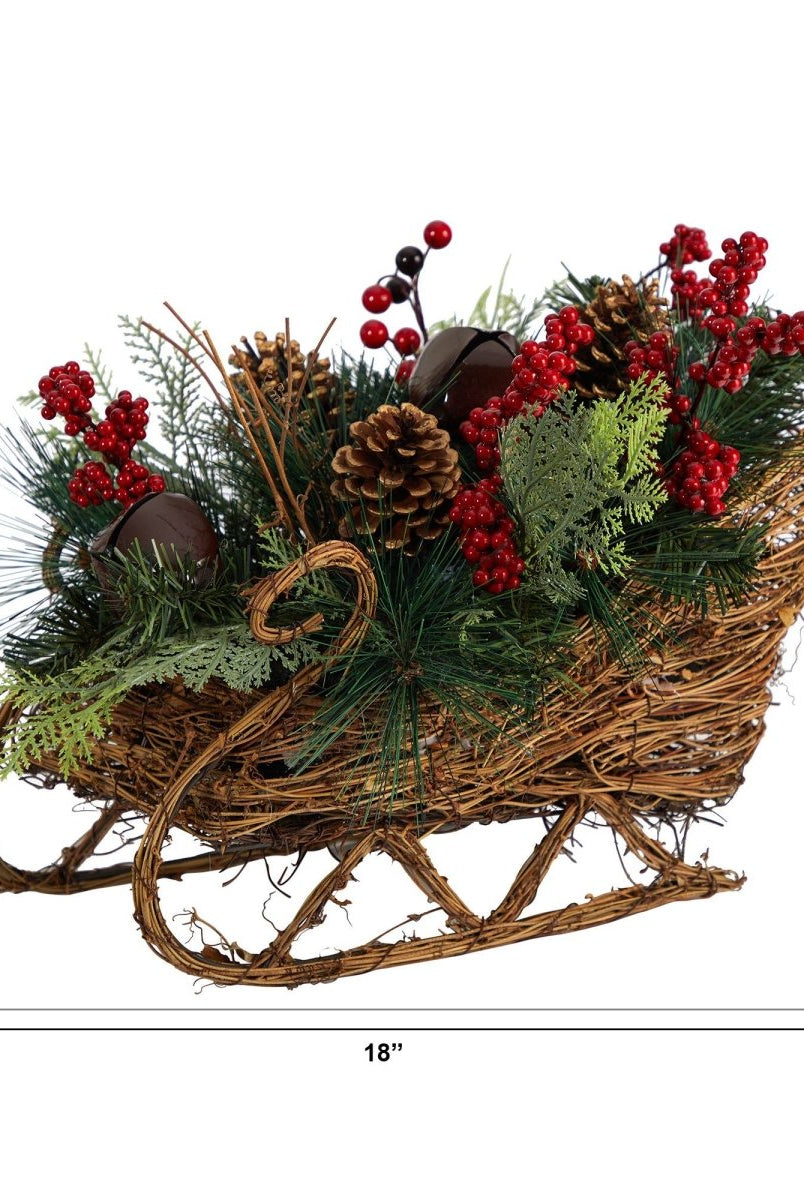 Shop For 18” Christmas Sleigh Christmas Arrangement