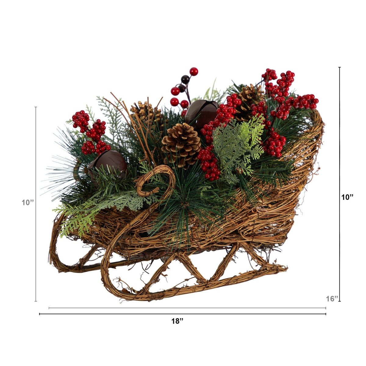 Shop For 18” Christmas Sleigh Christmas Arrangement