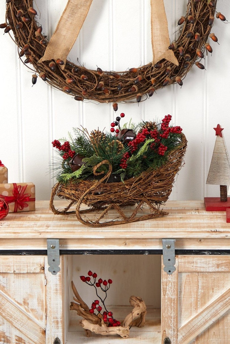 Shop For 18” Christmas Sleigh Christmas Arrangement