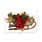 Shop For 18” Christmas Sleigh with Poinsettia