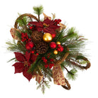 Shop For 18” Christmas Sleigh with Poinsettia