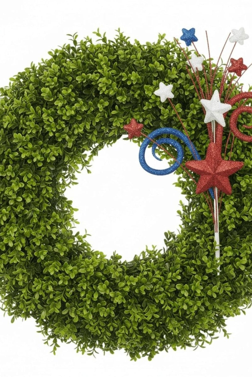 Shop For 18" Glitter Spiral Star Pick: Red, White and Blue
