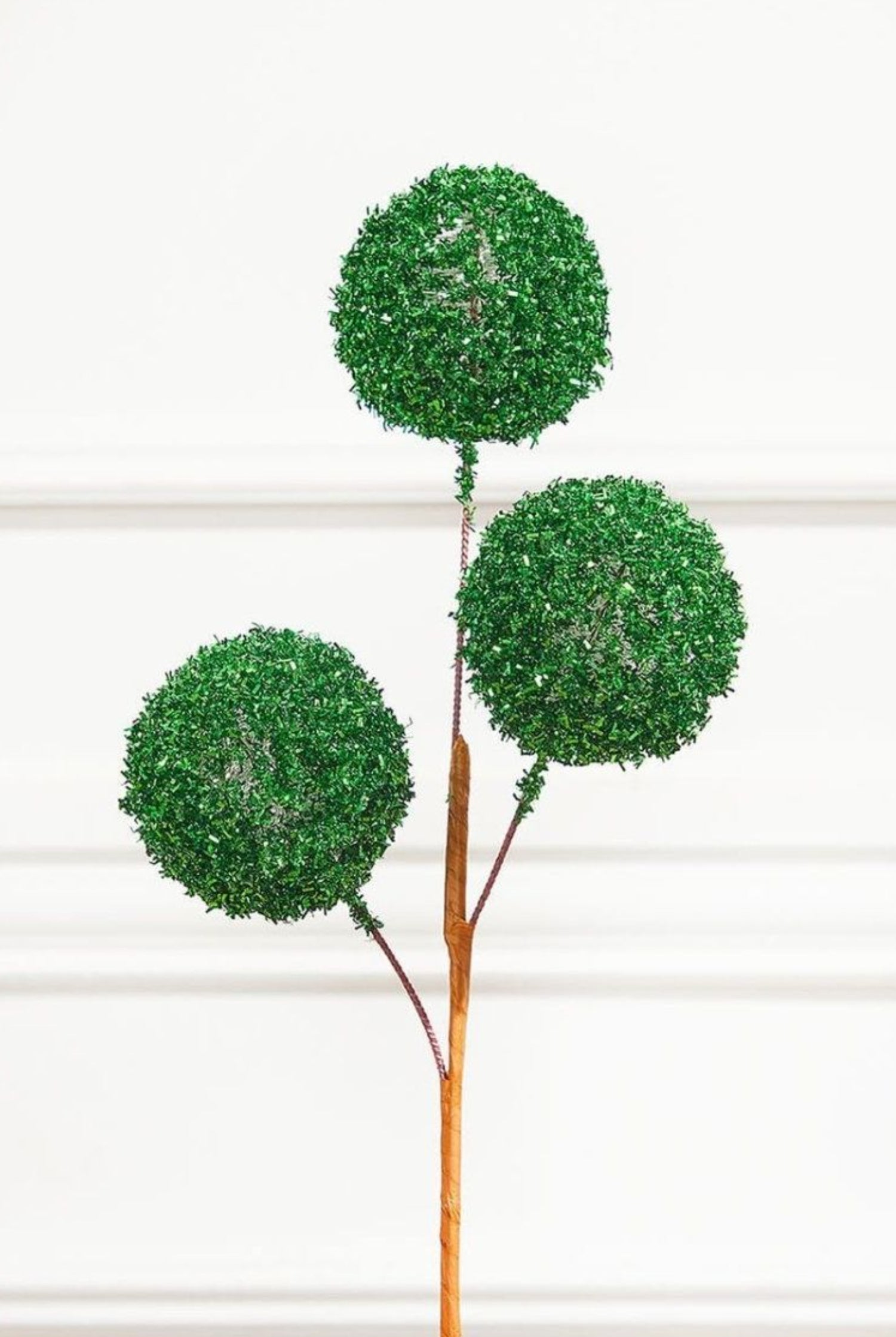 Shop For 18" Green Tinsel Ball Pick