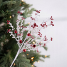 Shop For 18" Jingle Bell Berry Leaf Spray: White/Red