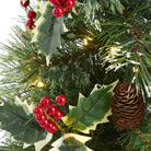 Shop For 18” Mixed Pine Holly Berries Artificial Christmas Tree