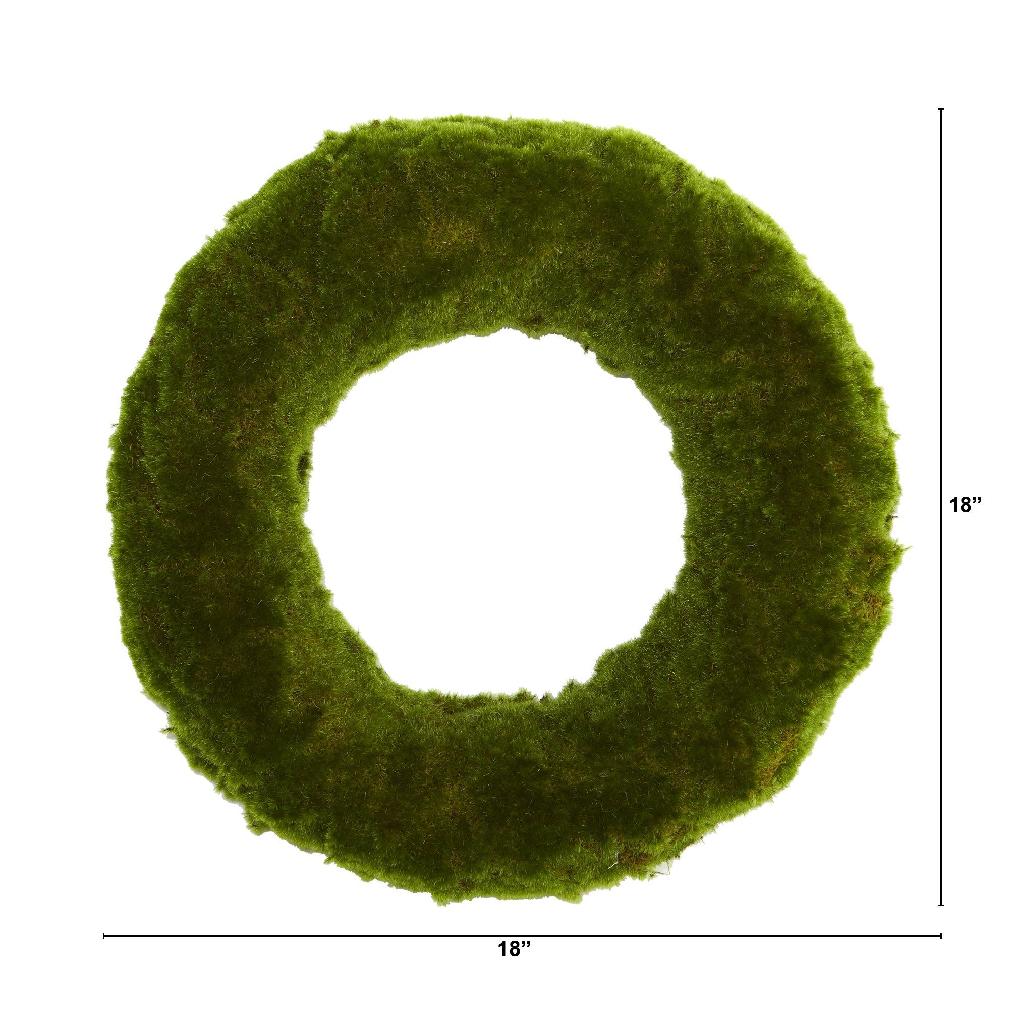 Shop For 18” Moss Artificial Wreath
