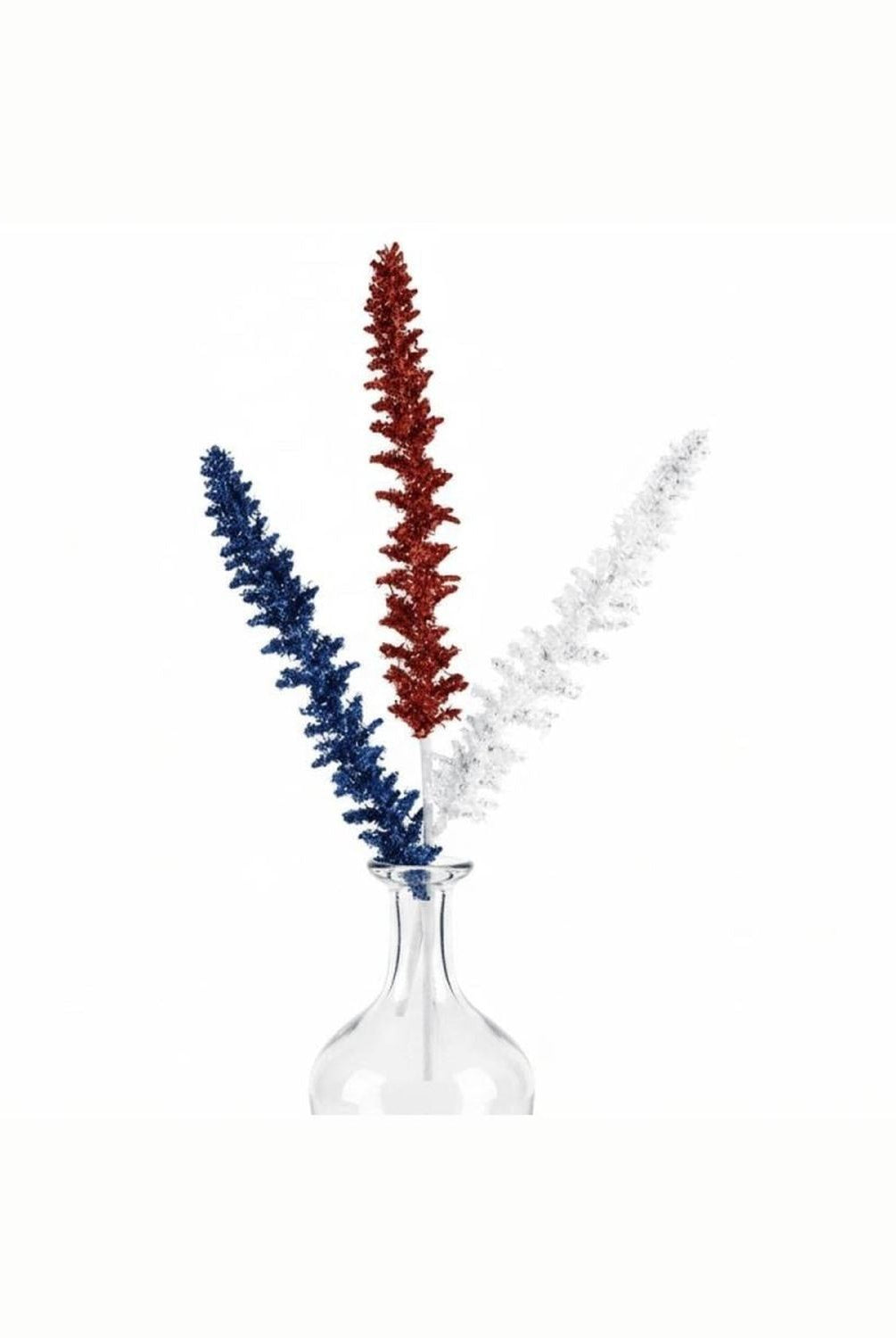 Shop For 18" Patriotic V Cut Foil Glitter Spike Spray
