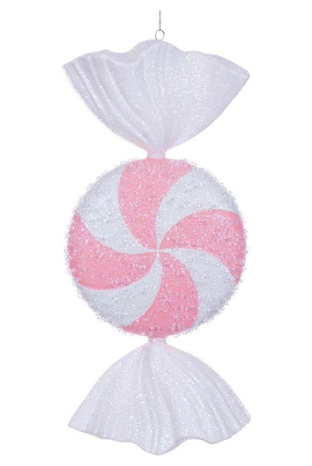 18" Pink Icy Sugar Candy Ornament