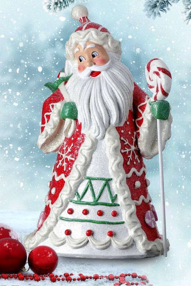 Shop For 18" Resin Candylicious Santa Red/Green