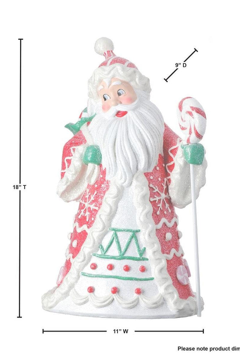 Shop For 18" Resin Candylicious Santa Red/Green