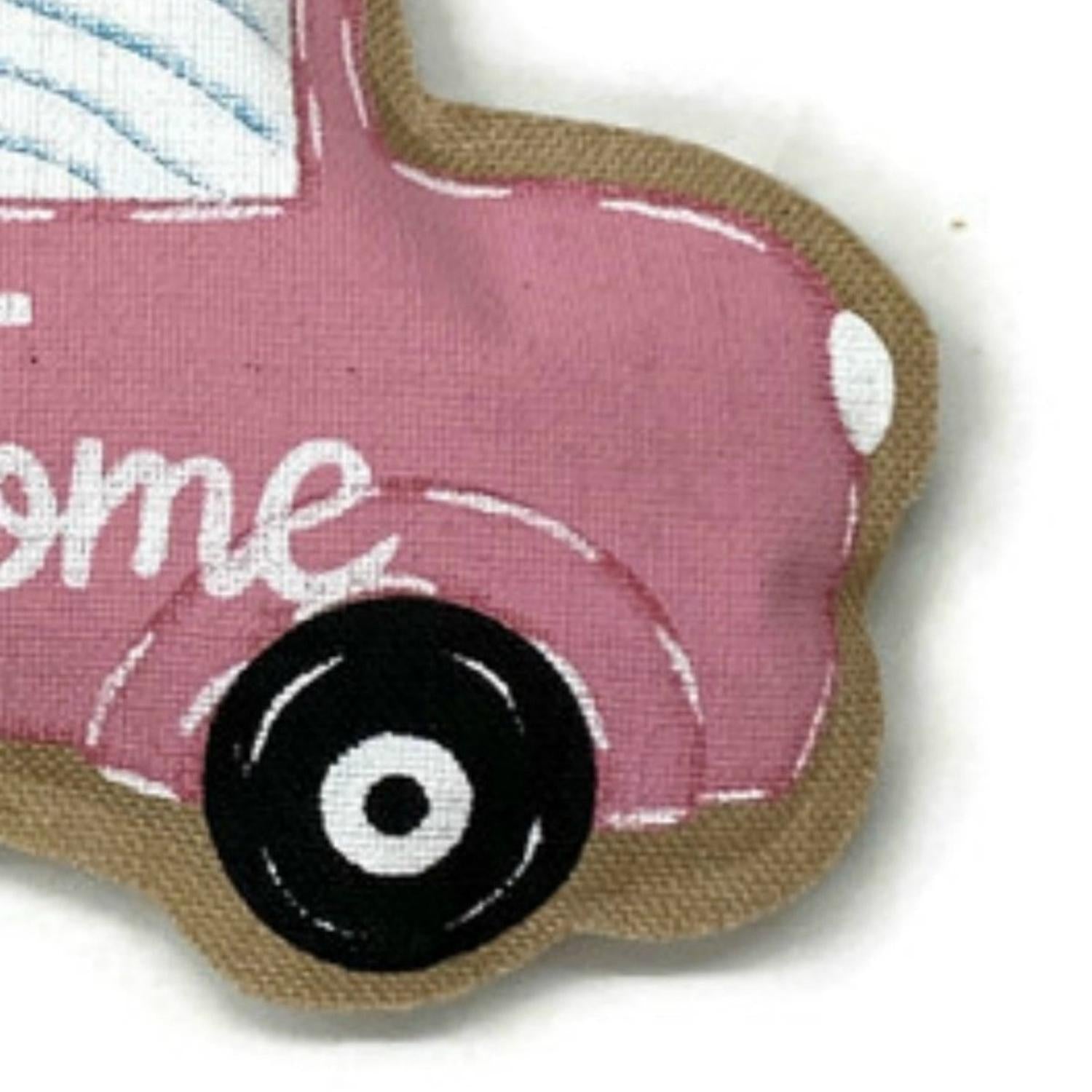Shop For 18" Welcome Burlap Easter Door Hanger: Pink