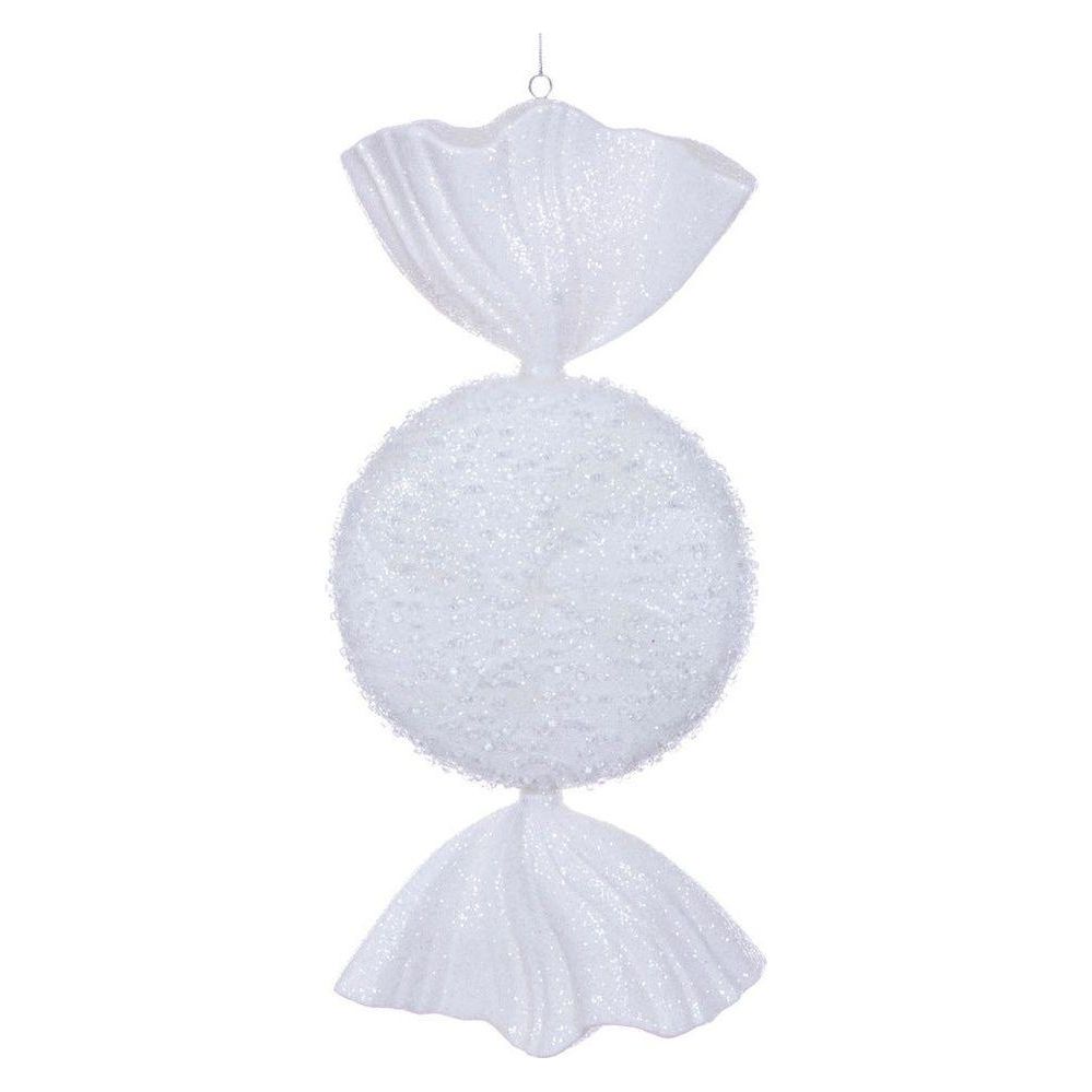 Shop For 18" White Icy Sugar Candy Ornament