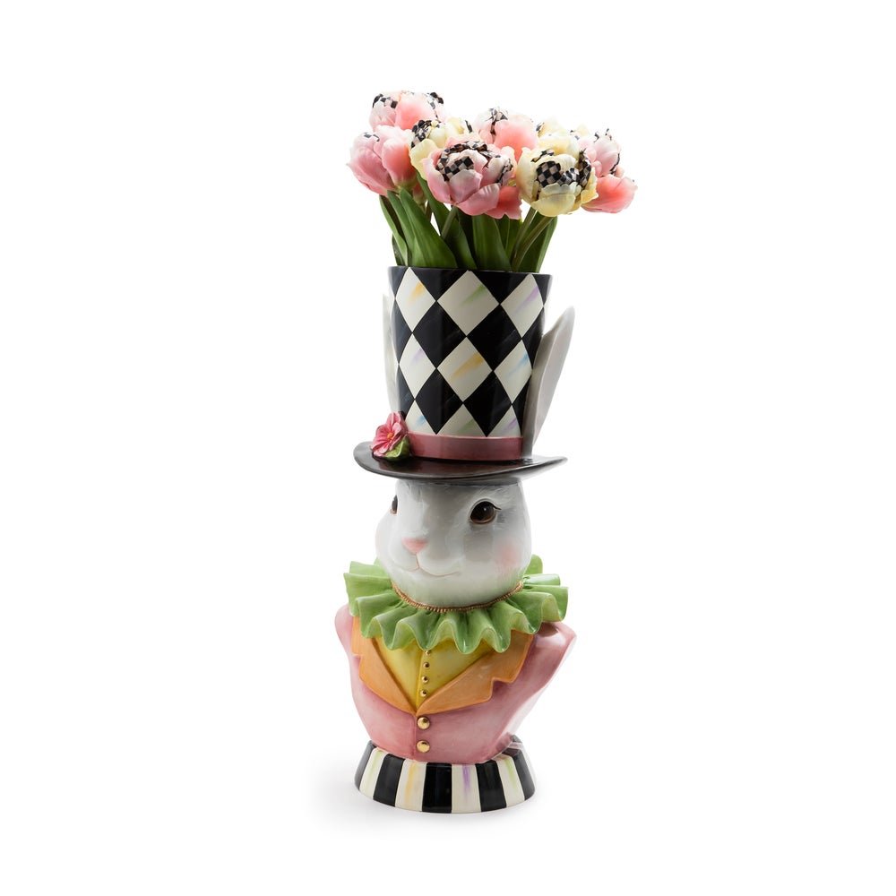 Shop For 18.25" Hatter Bunny Top Hat Flower Pot