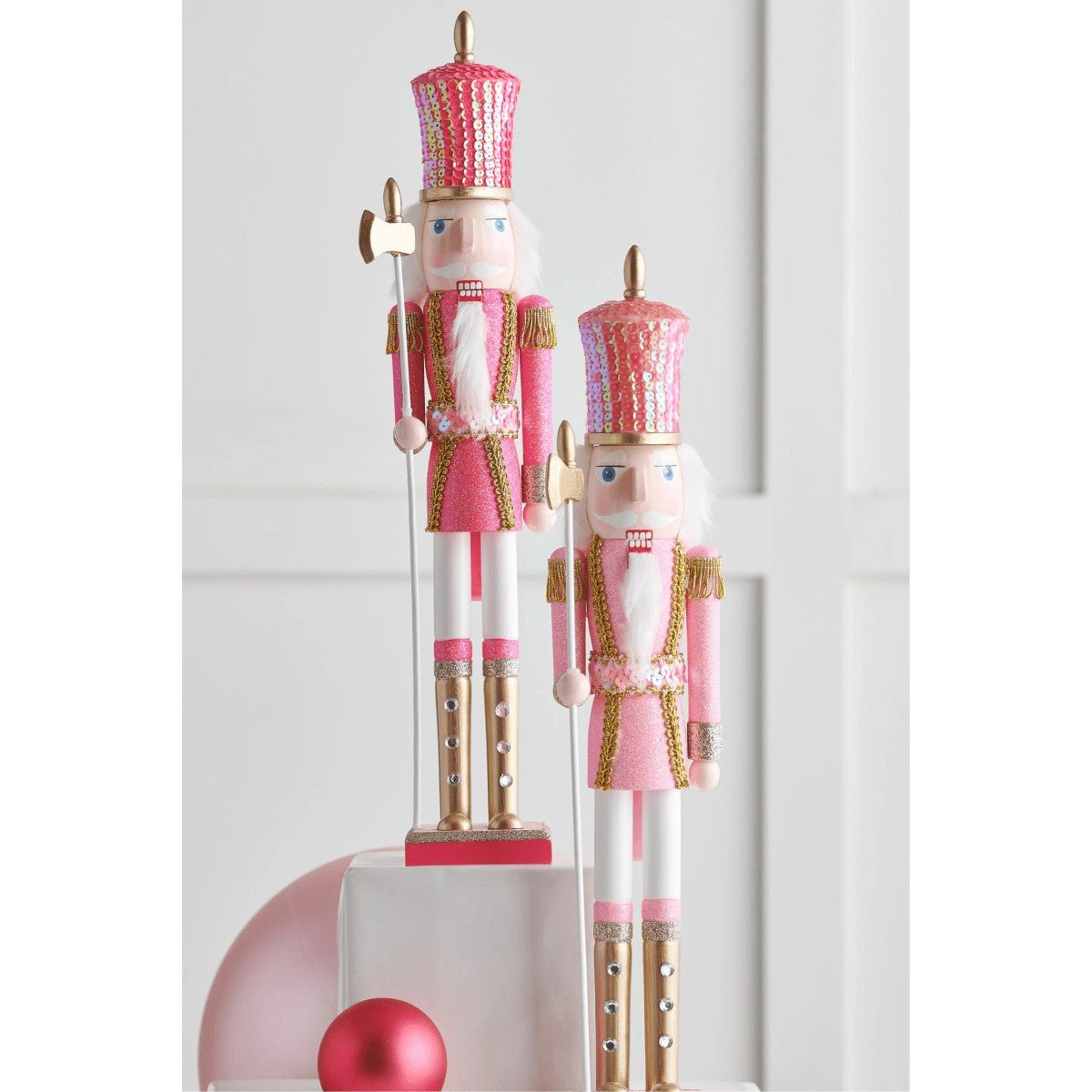 Shop For 18.5" Glittered Pink Nutcracker