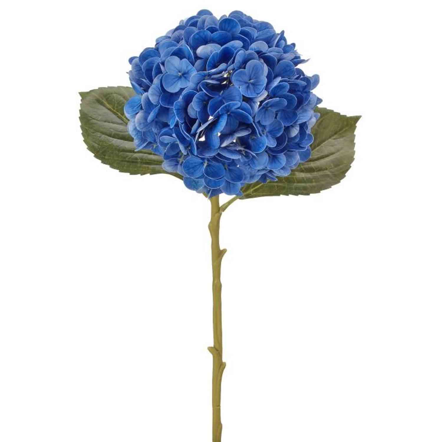 Shop For 18.5" Real Touch Hydrangea Stem: Dark Blue