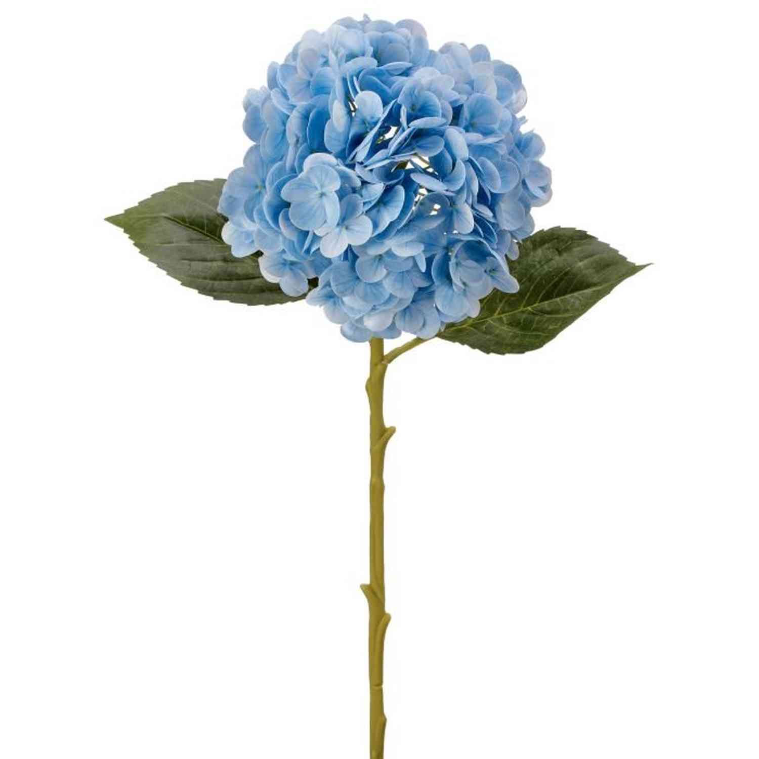 Shop For 18.5" Real Touch Hydrangea Stem: Light Blue