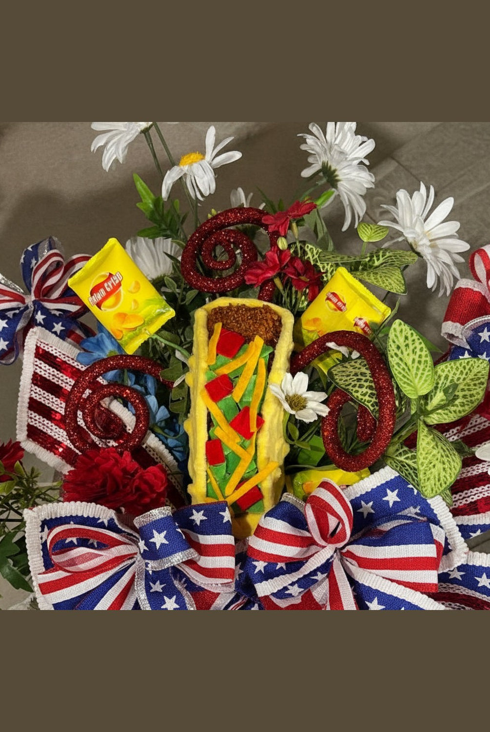 18in Mini Artificial Potato Chips Bag Pick