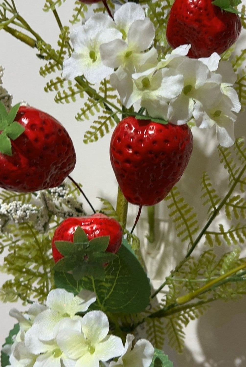 Shop For 18in Strawberry and Hydrangea Spray