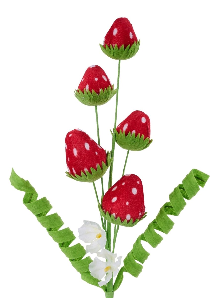 Shop For 18in Velvet and Felt Strawberry Pick
