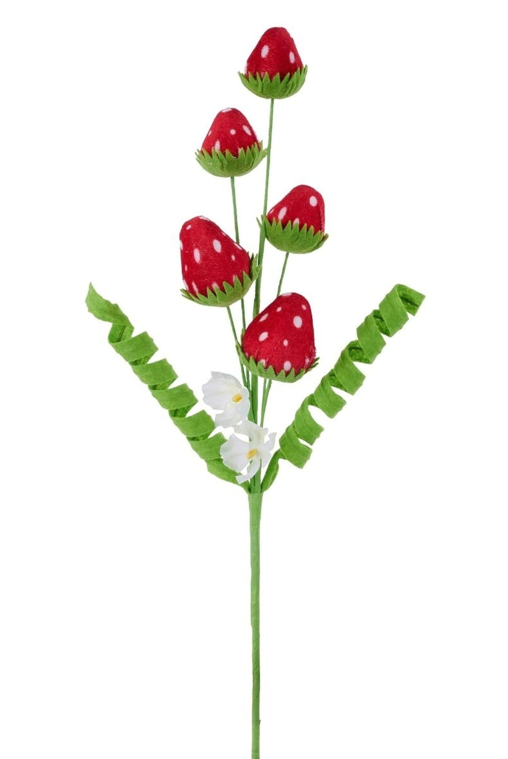 18in Velvet and Felt Strawberry Pick