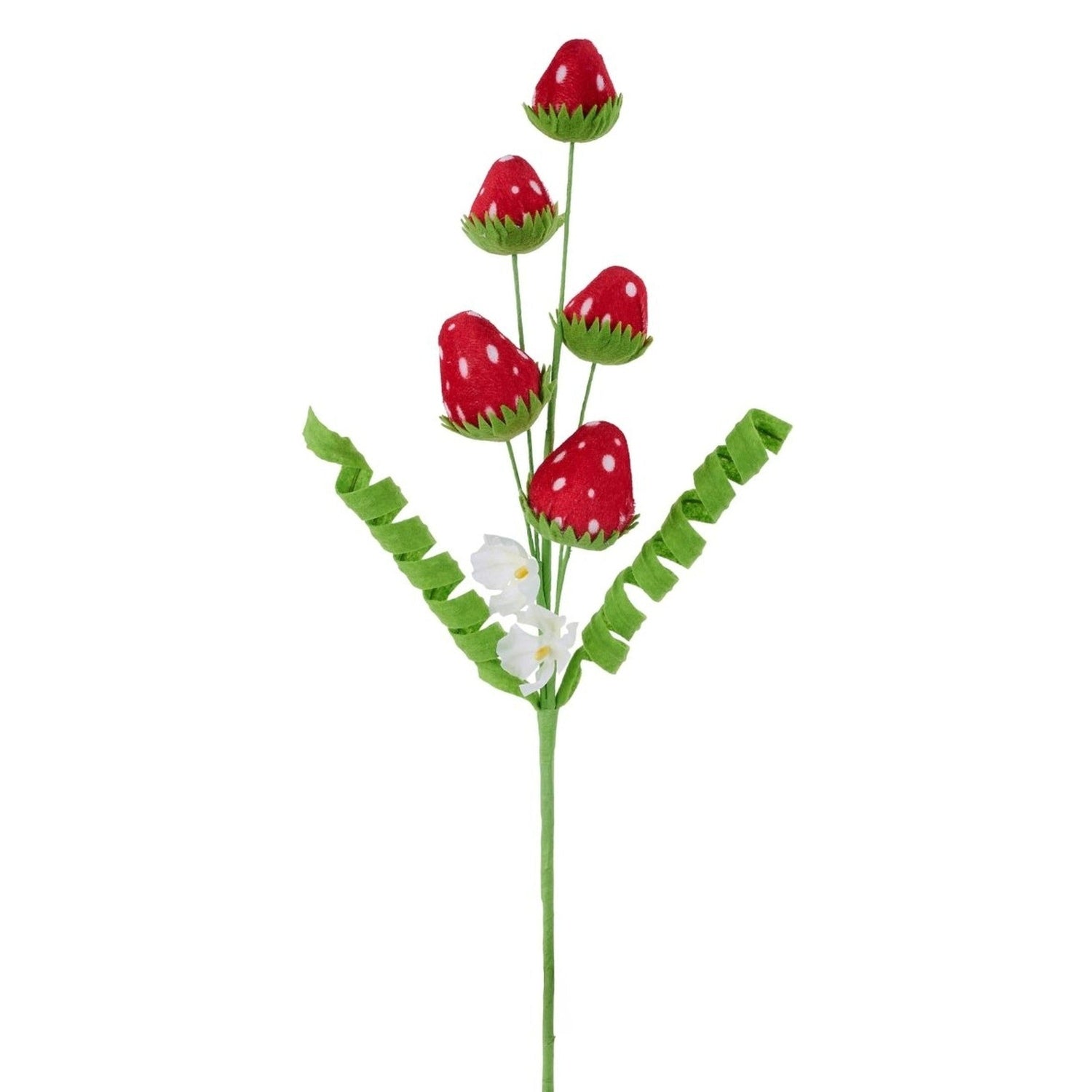 18in Velvet and Felt Strawberry Pick