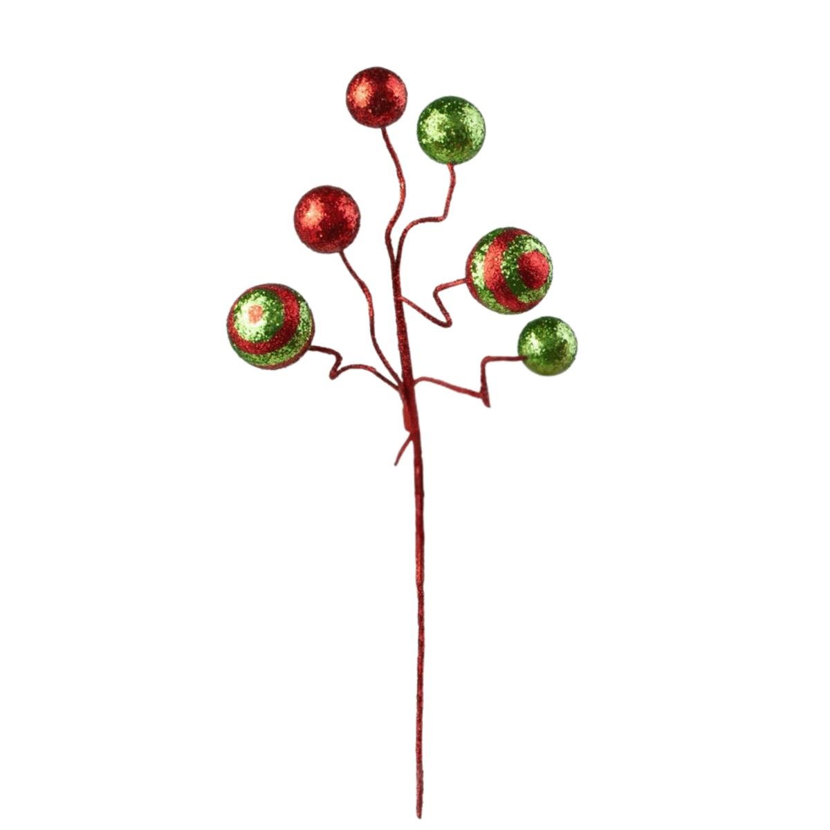 Shop For 19" Glitter Ball Pick: Red & Lime