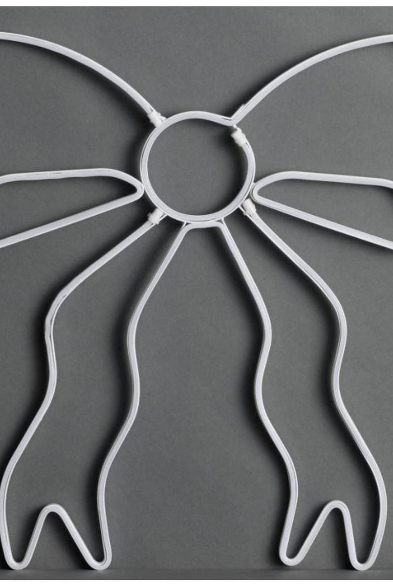 Shop For 19" Lighted Neon Bow Christmas Window Silhouette