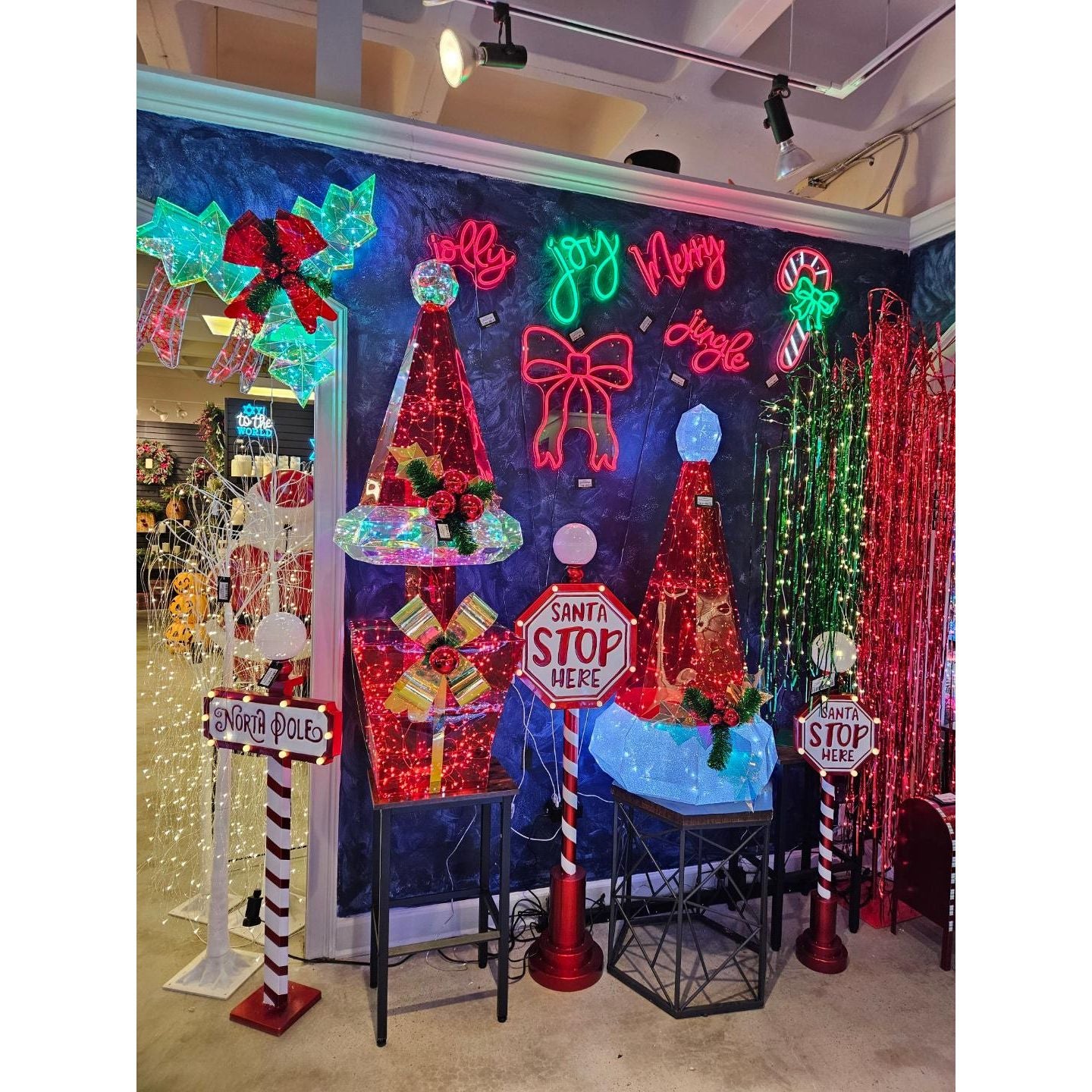 Shop For 19" Lighted Neon Bow Christmas Window Silhouette