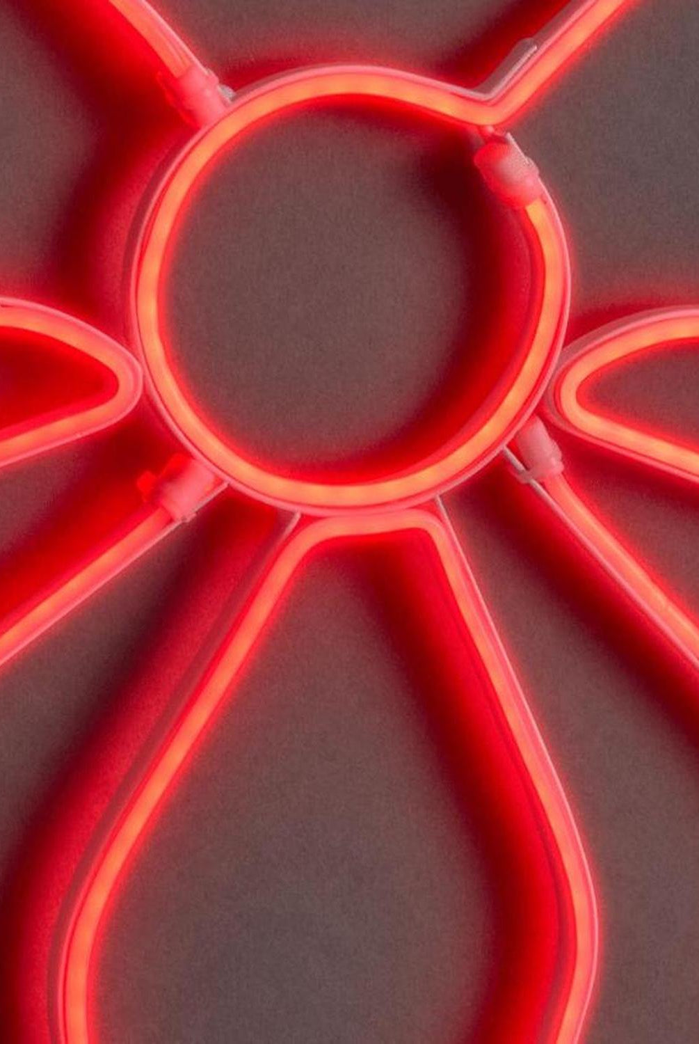 19" Lighted Neon Bow Christmas Window Silhouette