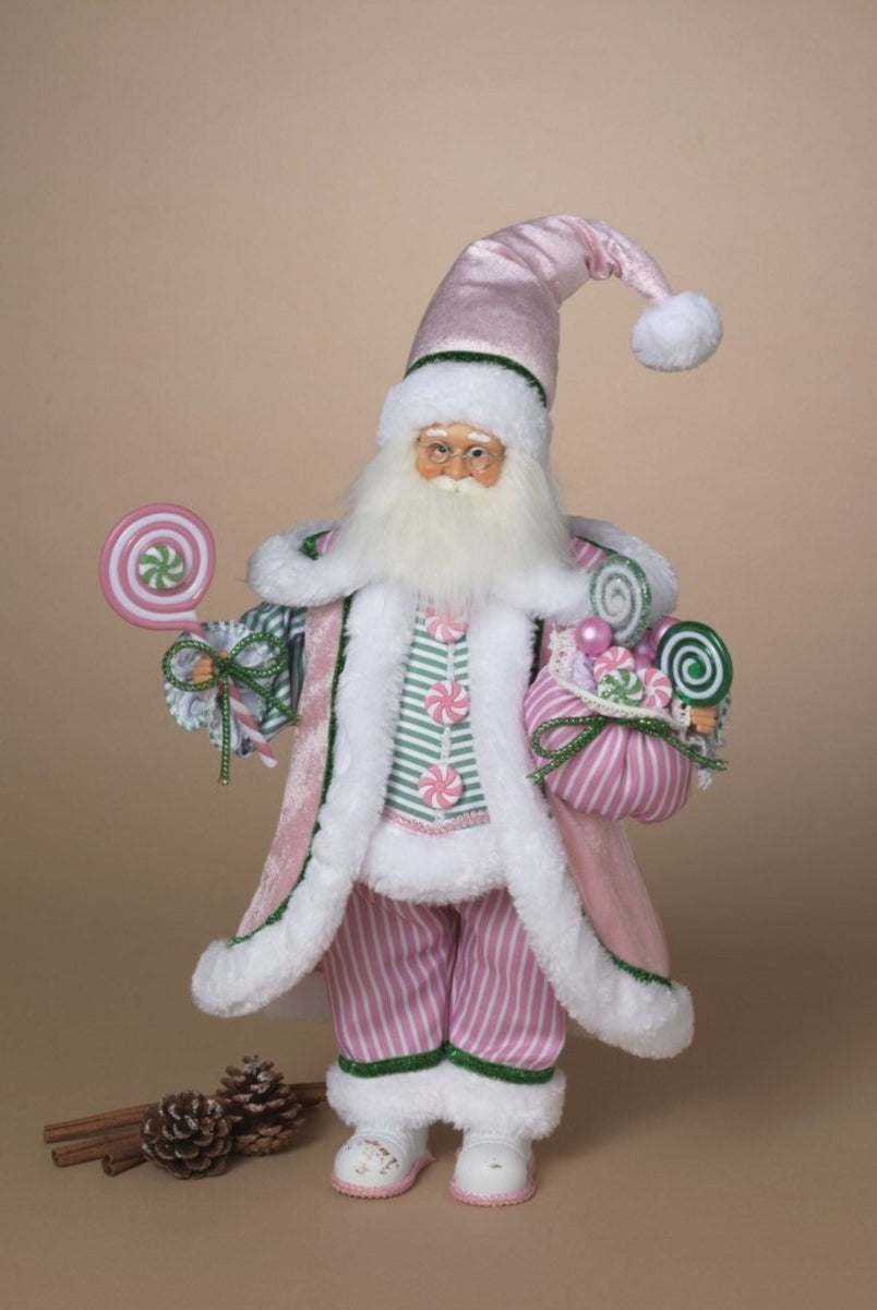 Shop For 19" Pink Pastel Christmas Santa Figure