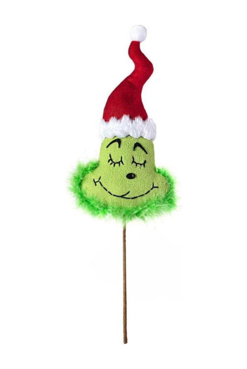 19" Plush Green Monster Head