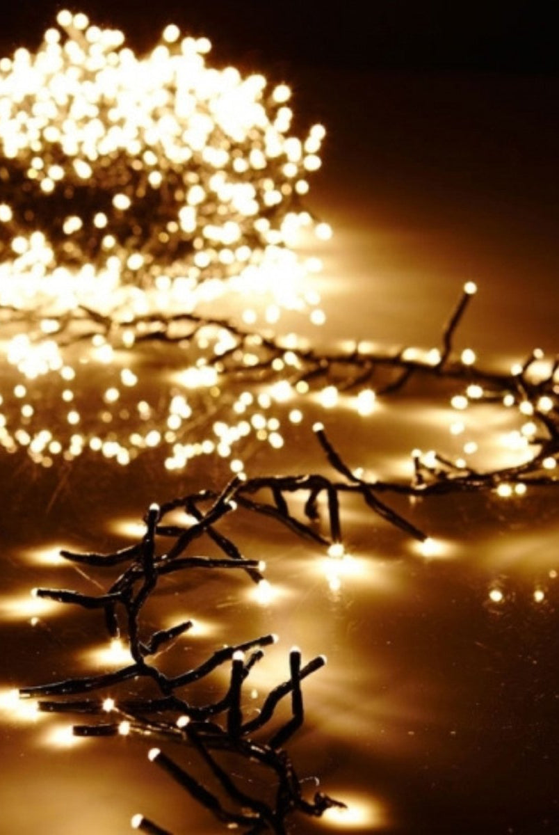 Shop For 19.6' Cluster Lights Green Wire: White Lights